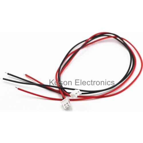 5Pcs 2Pin Splice Connector Pitch 2.54mm With 30cm 300mm Line XH2.54-2P