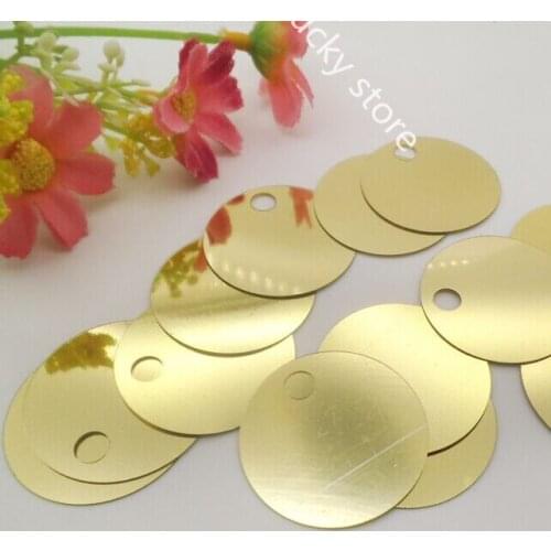 Sewing accessories edge of the 20mm large hole round hand stitched sequins beads Wedding Dress Costume Dance