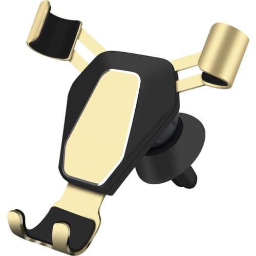 Car Phone Holder Metal Gravity Induction Air Ooutlet Bracket Navigator Universal
