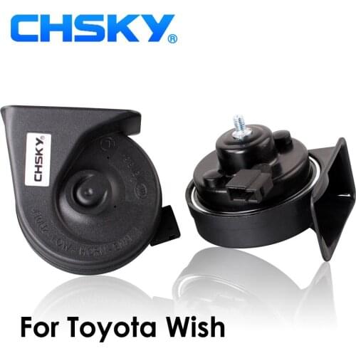 CHSKY Car Horn Snail type Horn For Toyota Wish 2003 to NOW 12V Loudness 110-129db Auto Horn Long Life Time High Low Klaxon