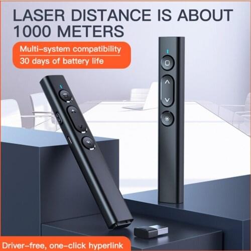 Wireless Presenter USB Laser Pointer With Remote Control Infrared Presenter Pen For Laptop Pc Projector Powerpoint PPT Slide