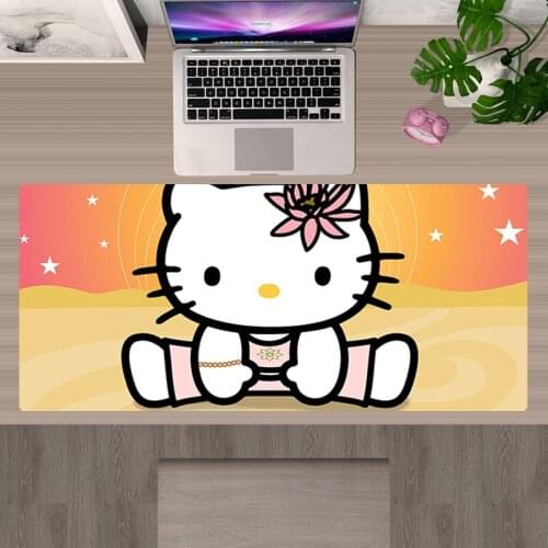 Large Mousepad Cute Kawaii Hellos Cat Kitties Gaming Accessories Mouse Mat XXL Mouse Pad Gamer Mausepad Deskmat Tappetino Mouse