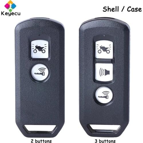 KEYECU Motorcycle Remote Car Key Shell Case Cover With 2 3 Buttons - FOB for Honda X ADV SH 300 150 125 Forza PCX150 2016-2020