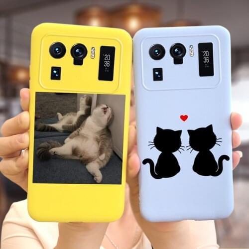 For Xiaomi Mi 11 Ultra Case Cute Cartoon Cover For Xiaomi Mi 11 Ultra 11Ultra Phone Cases Soft TPU Back Cover Mi 11 Ultra Bumper