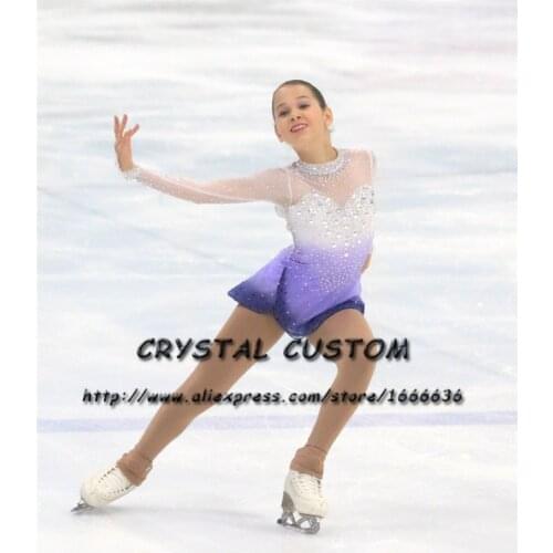 Ice Skating Dresses For Children Graceful New Brand Figure Skating Dresses For Competition DR4178