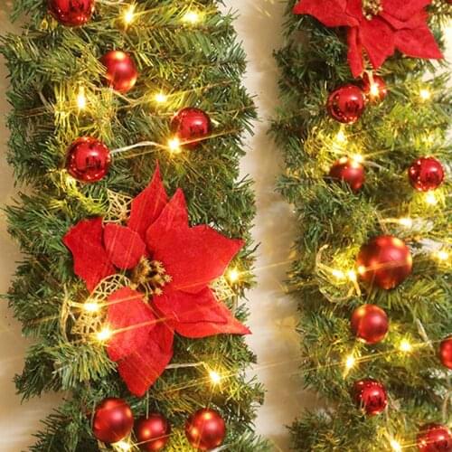 Christmas Ornaments Simulation Flower Cane Christmas Decoration Shopping Mall Window Christmas Home Decor