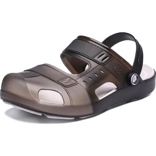 2020 New Men Shoes Summer Fashion Men Hollow Soft Bottom Beach Sandals Casual Flat Shoes Couple Of Sandals Outdoor Water Shoes