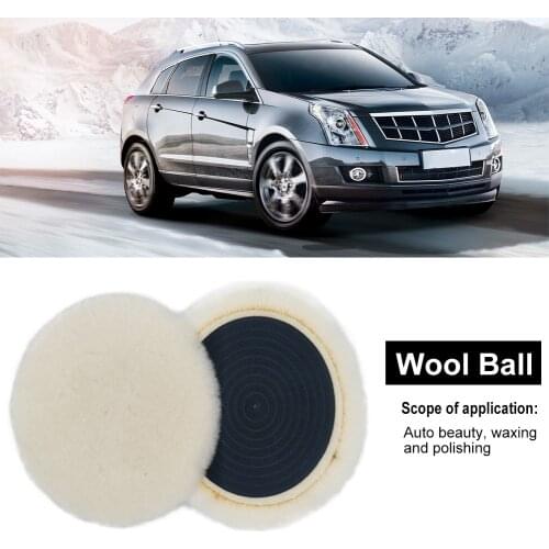 5/10Pcs Set Wool Ball Polishing Pad Car Polishing Waxing Plate 5inch Round Wool Wheel Self-adhesive Flocking Wool Felt
