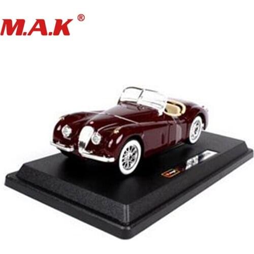 Cheap kids toys 1:24 scale classic convertible car model 1951 XK 120 for children gifts with box collective collection