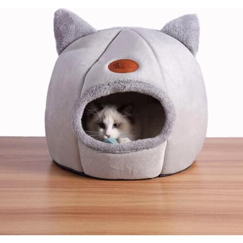 New Deep sleep comfort in winter cat bed little mat basket small dog house products pets tent cozy cave beds Indoor cama gato