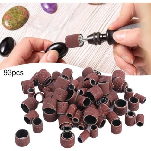 Wholesale Sanding Drum Set High Hardness Anti-deform Stainless Steel Extra Long Drum Mandrels Set Polishing Tools