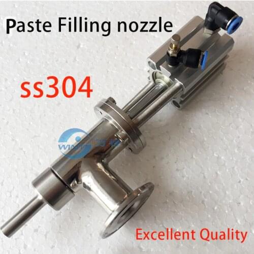 304 stainless steel paste, liquid filling head filling machine fittings, drip proof filling head, discharge valve, fast loading