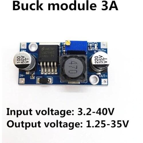 DC-DC Step Down Buck Converter Module LM2596 3.2V-40V to 1.25V-35V Adjustable Power Voltage Regulator Step-down Transformer