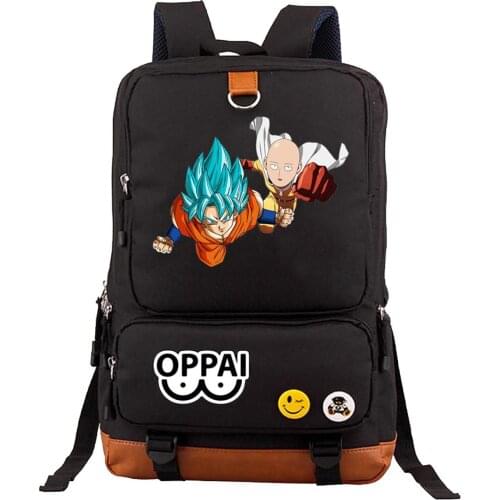 Hot Japan anime One-Punch Man Casual Backpack Cosplay Preppy Style School Bag men women Canvas Travel Backpacks