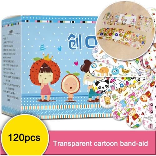 Outdoor Medical Supplies Waterproof Breathable Cute Cartoon Band Aid Hemostasis Adhesive Bandages First Aid Kit For Kid Children
