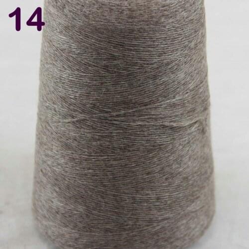 Sales 1X500g high quality 100% pure cashmere warm soft hand-woven tower yarn Khaki 262-5014
