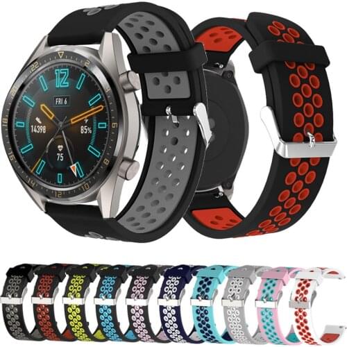 Watch Strap For Huawei Watch GT Band For Huawei GT Strap Silicone Sports Wristband Wrist Strap Replacement Bracelet Accessories
