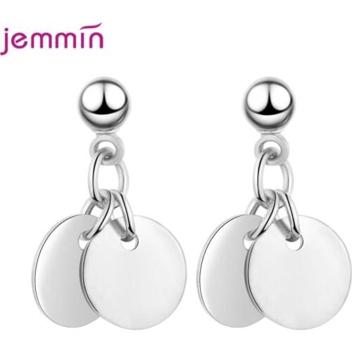 Korean 925 Sterling Silver Stud Earrings Simple AAA Cubic Zirconia Fashion Temperament Stud Earring For Women Gift