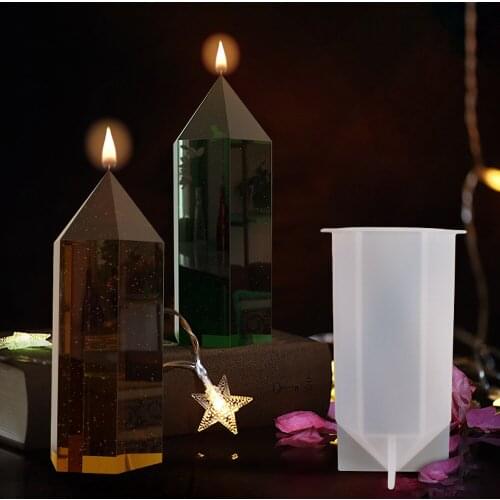 3D Cone Silicone Candle Mold DIY Handmade Aroma Candles Beeswax Making Art Wax Molds UV Epoxy Resin Mould Tool Home Decoration