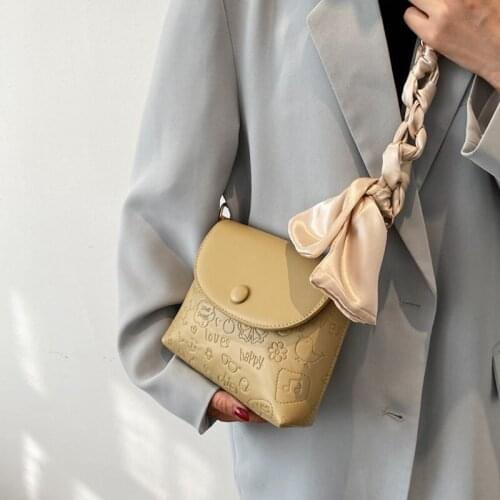 High Quality Pu Leather Women Shoulder Bag Designer Solid Cover Buckle Shoulder Bag Woman Luxury Branded Messenger Bags Womens