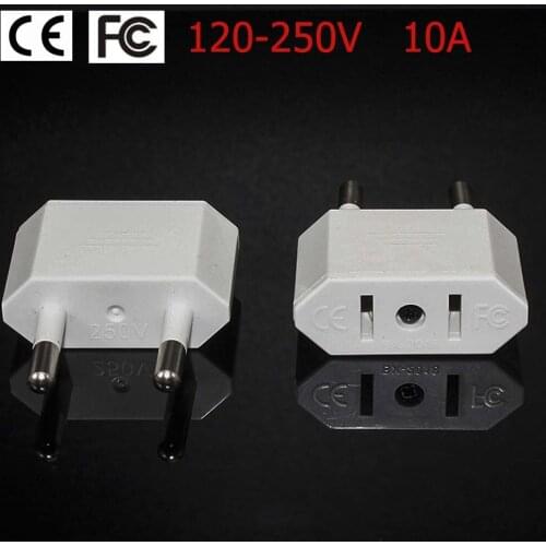 Ce Fc US/AU EU Universal Travel Power Adapter Converter Wall Plug To US USA 2PIN Travel Wall Power Plug