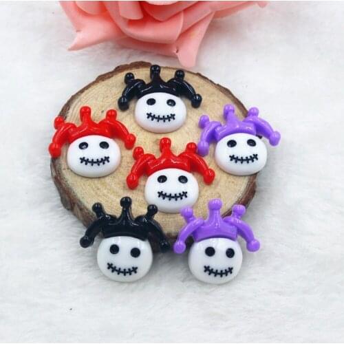 10pcs/lot flat back resin Halloween boy cabochons accessories about 25mm