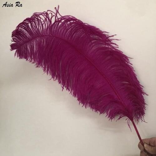 Pack Of 10PCS 55-60CM Natural Fluffy Ostrich Feathers DIY Real Wedding Centerpieces Christmas Birthday Party Decorations Crafts