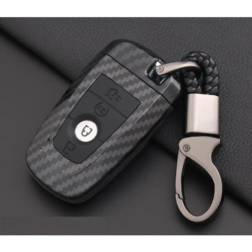 ABS Carbon Car Key Cover Key case For Ford Mondeo Fusion F150 Mustang Explorer Edge Ecosport F-150 F-250