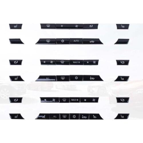 Car Auto Air Conditional Button Key Caps A/C Heater Switch Kit Cap Cover Replacement for BMW X5 X6 5 series 7 series F10 F18