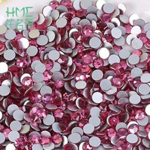 Non Hot Fix FlatBack Glitter Rhinestones Crystal Strass Sewing Fabric Garment Rhinestone Nail Stone 3D Nail Art Decoration Gems