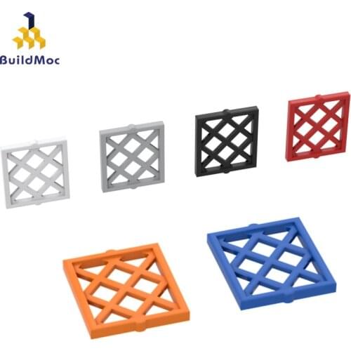 BuildMOC 38320 1x2x2 grid window For Building Blocks Parts DIY Construction Creative gift Toys