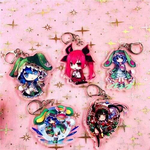 DATE A LIVE Anime Accessories Key Chain Pendant Cute Yoshino Acrylic Keychain Gift