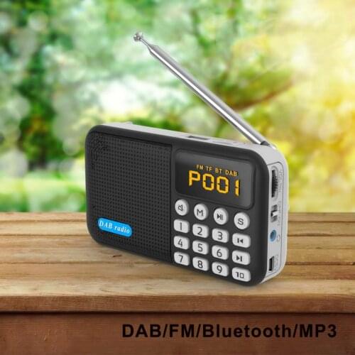 Dawupine Multifunctional portable DAB digital radio portable DAB radio Bluetooth MP3