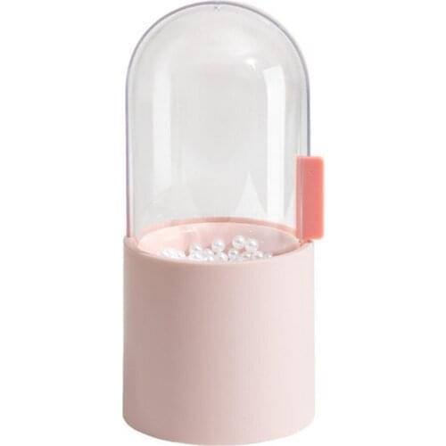 Makeup Brush Holder Transparent Dust-proof Silicone Handle PS Eyebrow Pencil Storage Box Cosmetic Organizer Home Supplies