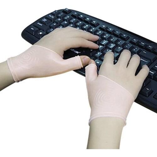 Gel Wrist Thumb Support Braces Flexible Silicone Thumb Therapy Relieves Pain Gloves for Arthritis Carpal Tunnel