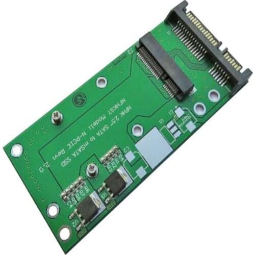 MINI PCI-E msata SSD full height half height 7 cm mSATA to SATA3 2.5 inch adapter card