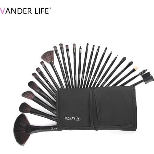 Makeup Brushes, 24pcs Makeup Brush Set,Professional Cosmetics Foundation Blending Cosmetic Brush Set Kit,Black