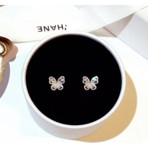 2020 New Korean Fashion Butterfly Lady Earrings Wedding Party Jewelry Fashion Gift Jewelry Wholesale