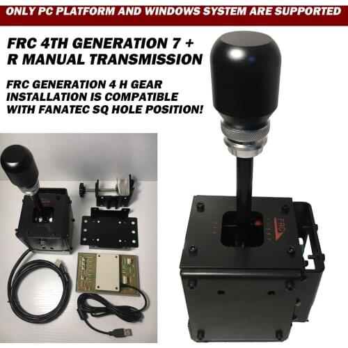 FRC 7/6-Speed Can Switch H Gear Shifter Manual Gear for PC USB Can Match Any Simracing Steering Wheel HD4 7+R8 Gear Transmission