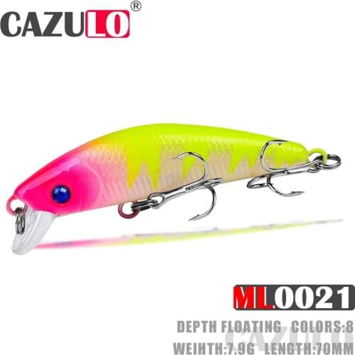 Floating Minnow Fishing Accessories Lure Isca Artificial Weights 7.9g 7cm Topwater Bait Accesorios De Pesca Wobblers Pike Leurre