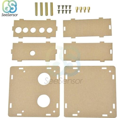 Transparent Acrylic Box Shell Case for 6J1 6J2 Valve Preamp Electronic Tube PreAmplifier Board Headphone Amplifier Buffer