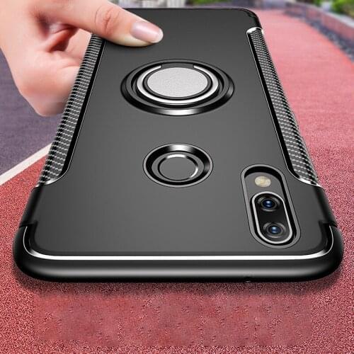 Luxury Phone Case For Huawei Nova 3 3i 2 2i Nova 2S 2 Plus Coque Finger Ring Holder Silicone PC Cover For Huawei Y9 2019 Case