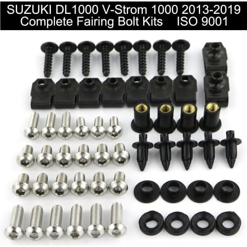 For Suzuki DL1000 Vstorm 1000 2013-2019 Motorcycle Complete Full Fairing Bolts Kit Bodywork Screw Speed Nut Stainless Steel