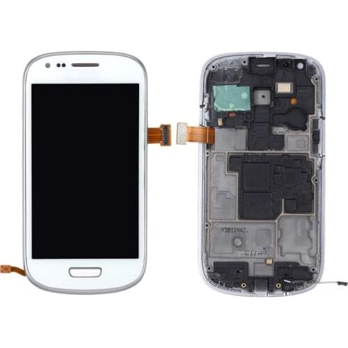 High Quality LCD Screen and Touch Panel with Frame Lcd Replacement Glass for Samsung Galaxy SIII mini / i8190 with Tool
