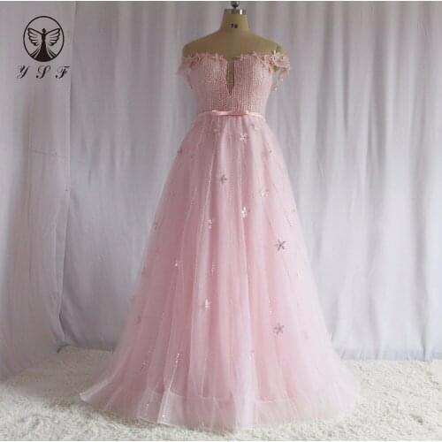 Designer Vestidos De Fiesta Light Pink Square Beaded Flowers Short Sleeve A Line Evening Dresses for Engagement