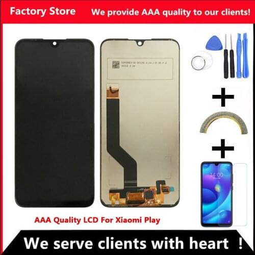 AAA Quality LCD+Frame For XiaoMi Mi Play LCD Display Screen For XiaoMi Mi Play Screen With Frame LCD Display (Support 10 Touch)