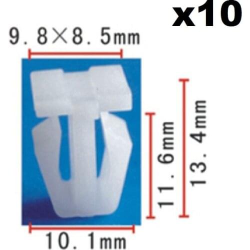 10pcs OEM for Honda Door exterior trim strip clamp