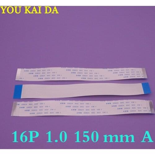 2pcs New FFC FPC flat flexible cable 1.0mm pitch 16pin Forward Length 150mm Width 17mm Ribbon Flex Cable