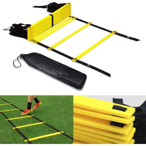 2020 Soccer Football Training Ladder Agility Speed Training Stairs Ladder Outdoor Agile Pace Nylon Staircase Adjustable 3M 4M 6M