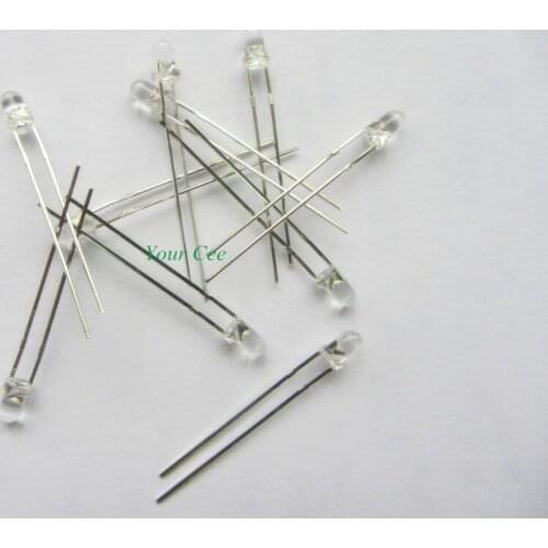 50pcs LED 3mm 940nm IR Infrared Emitting Diode Round Tube Light Lamp Water Clear Emitter Emission